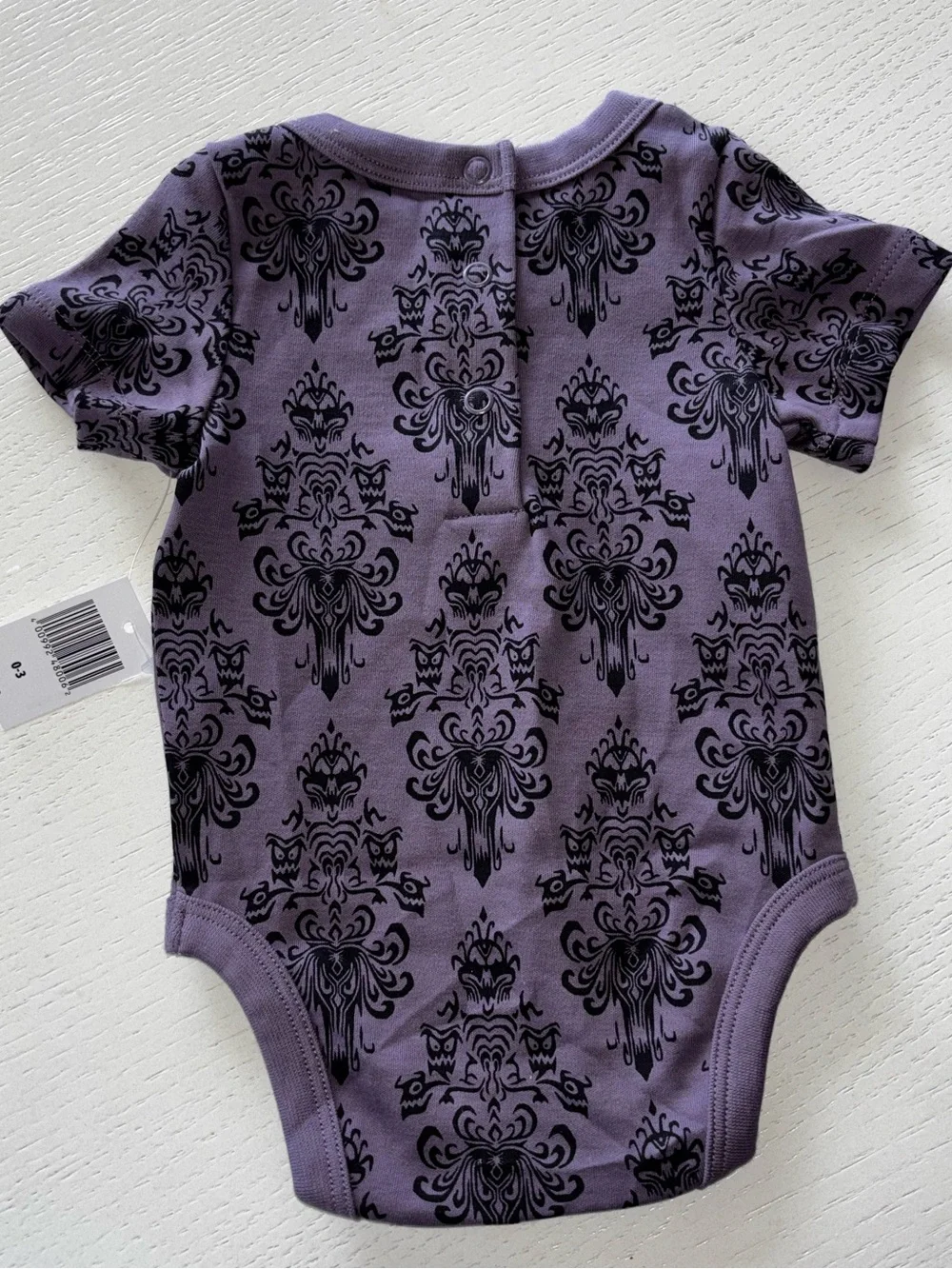 Disney Haunted Mansion Purple Baby Onesie - NWT - Size 0-3 month